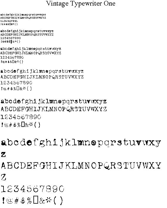 typewriter font mac